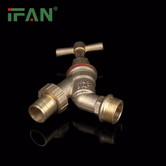 Ifan 屋外蛇口 真鍮ガーデンタップ ガーデンタップ 1/2インチ 3/4インチ 真鍮タップ 洗濯機出口付き