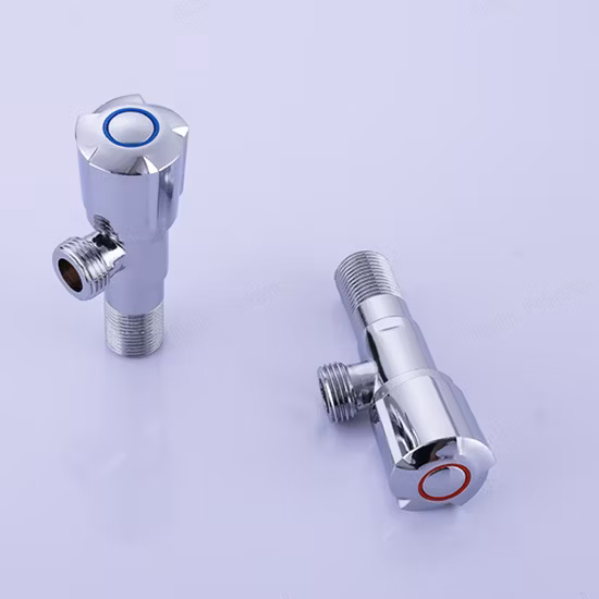 デュアルアウトレットホースダイバーターとコントロールを備えたアングルトイレビデバルブ