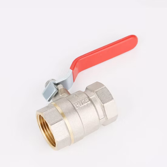 めねじ付きニッケルメッキ真鍮ボールバルブ